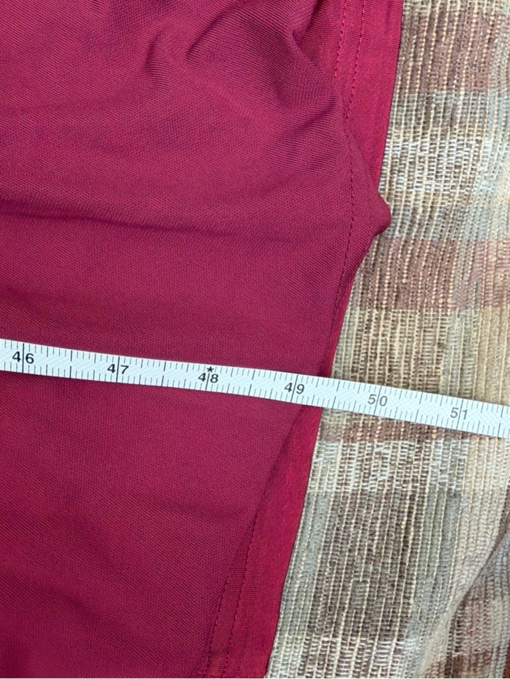 Ruched Long-Sleeve Maxi Dress in Burgundy - Picture 6 of 6